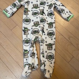 NWT Star Wars baby yoda grogu fleece fuzzy pajamas